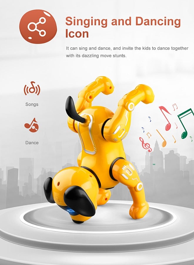 Remote Control Robot Dog - RC Imitate Pet Dog - Music, Dance, Action Programming, Touch Interaction - Smart Puppy - Kid Toy