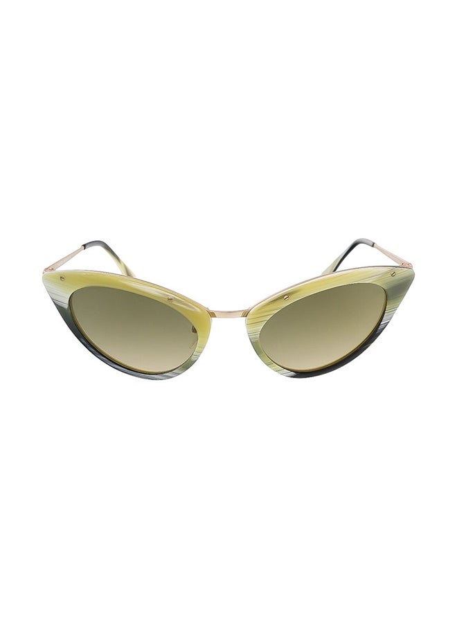 Women's Rimmed Cat-Eye Sunglasses - Lens Size: 52 mm
