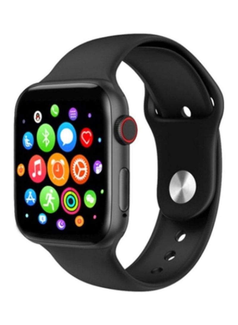 Bluetooth Full Touch Call Smartwatch With Replaceable Strap Black
