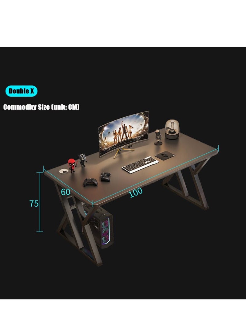 Gaming Desk, 39 Inch PC Computer Desk, Home Office Desk Table Gamer Workstation, Simple Game Table, Black