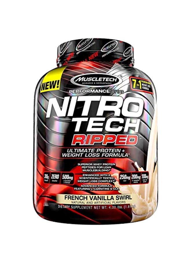 Nitro Tech Ripped 1.81kg French Vanilla Swirl Protein