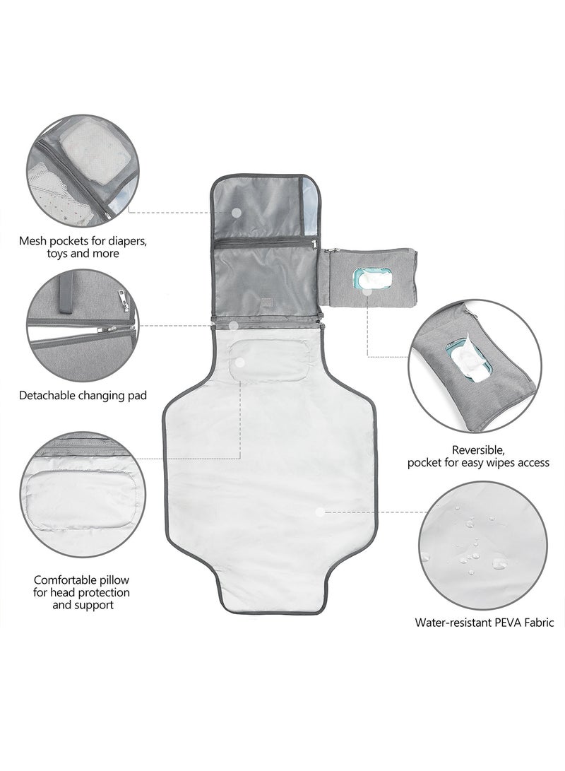 Diaper Changing Station Kit - Grey