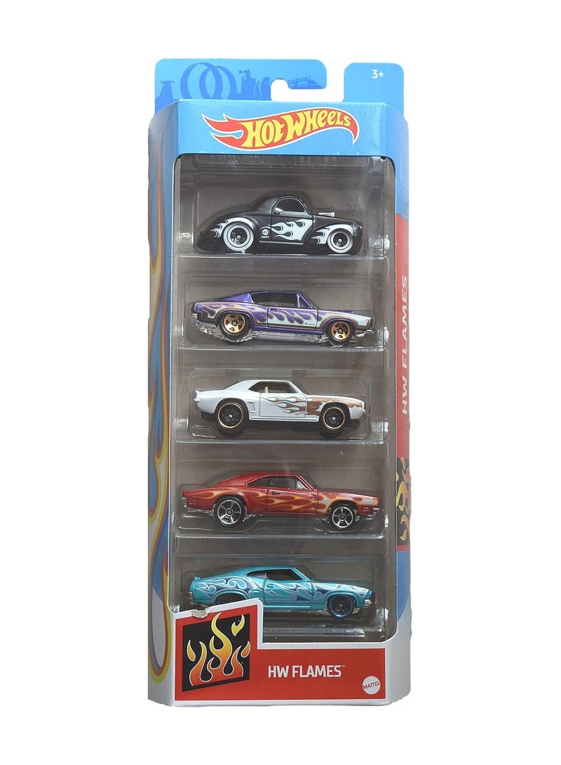 Basic Car Pack of 5 Assorted 1 Piece