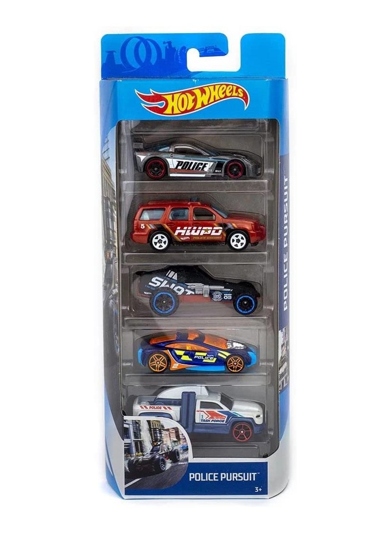 Basic Car Pack of 5 Assorted 1 Piece