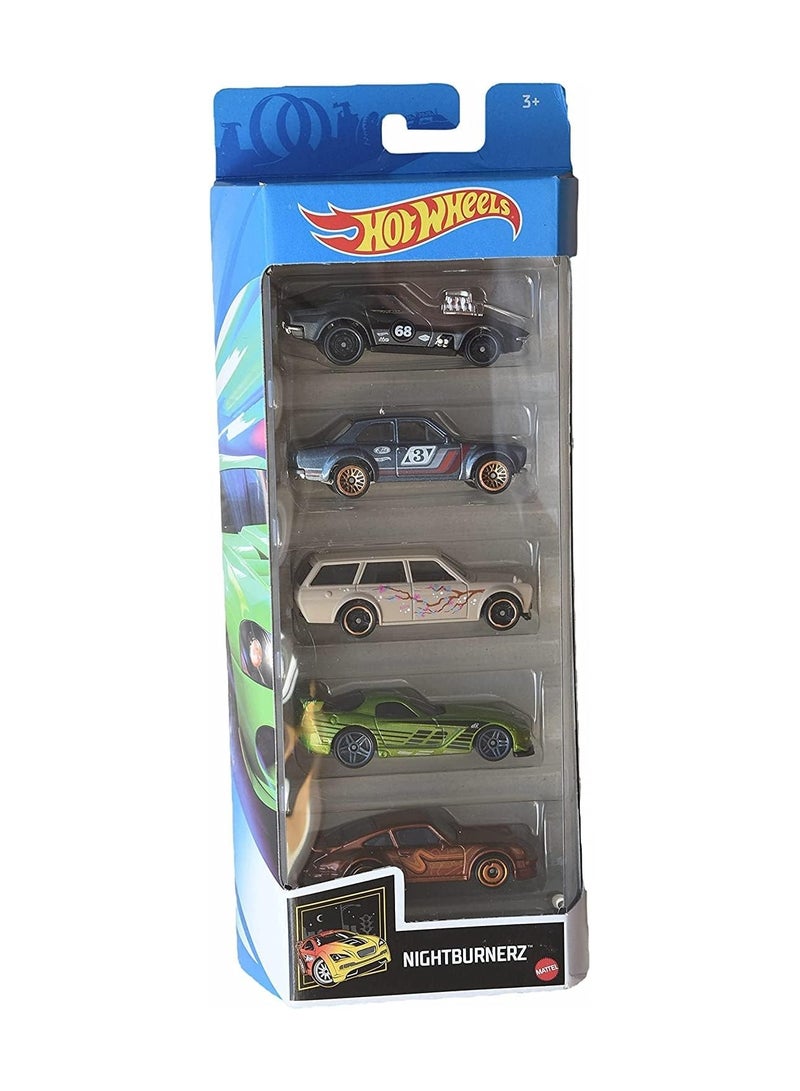 Basic Car Pack of 5 Assorted 1 Piece