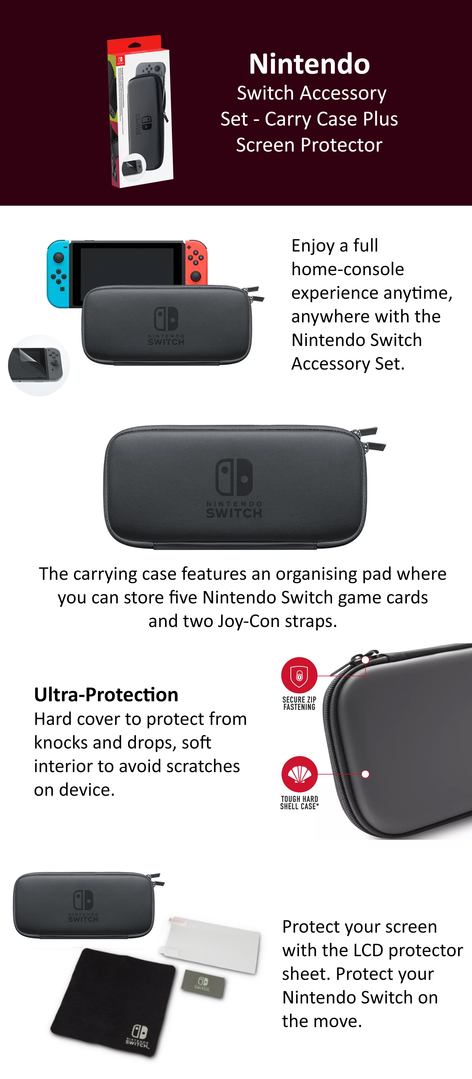 Accessory Set - Carry Case Plus Screen Protector