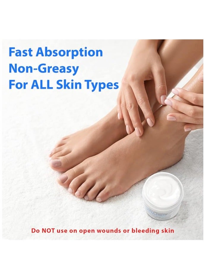 Ebanel Urea Cream 40% plus Salicylic Acid 2%, Dry Cracked Feet Heels Knees Elbows Hands Repair Treatment(130g)