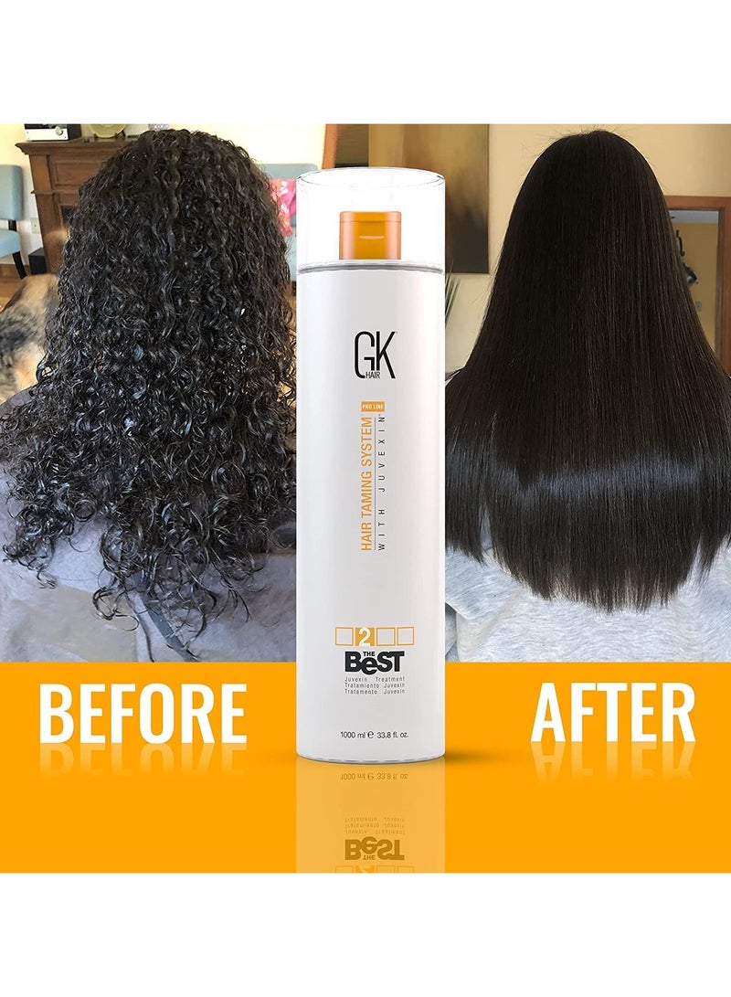 The Best 33.8 Fl Oz/1000ml Smoothing Keratin Hair Treatment Professional Brazilian Complex Blowout Straightening For Silky Smooth Frizz Free Hair