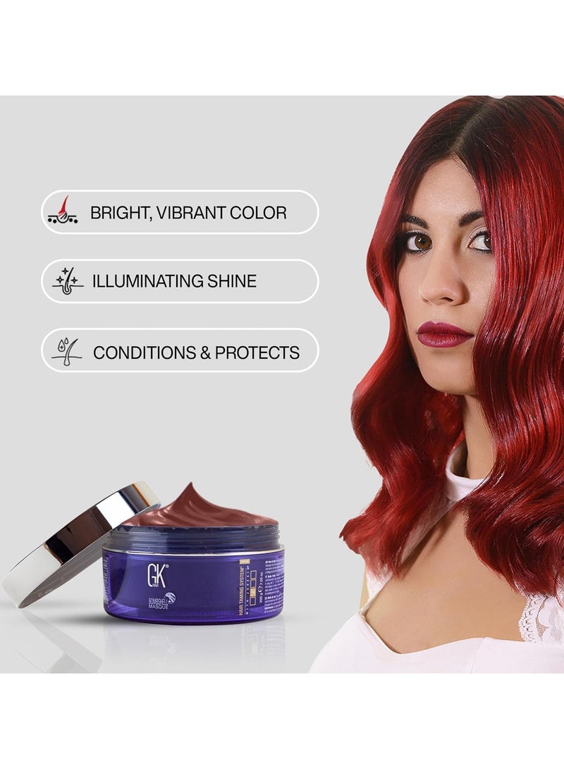 Red Red Bombshell Masque (7.05 Fl Oz/200 g) Semi-Permanent Long Lasting Hair Toning Color Pigments Moisturizing Styling and Coloring Mask for All Hair Types Unisex