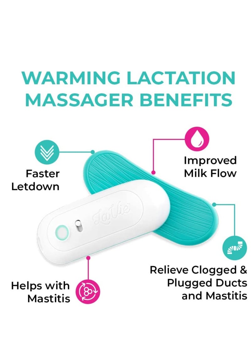 2 Pads Warming Lactation Massager For Improved Milk Flow Heat + Vibration Support Clogged Ducts