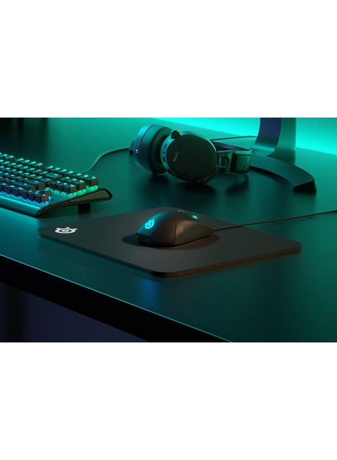 SteelSeries QcK Heavy Cloth Gaming Mouse Pad - Extra Thick Non-Slip Base - Micro-Woven Surface - Optimized For Gaming Sensors - Size M- Black