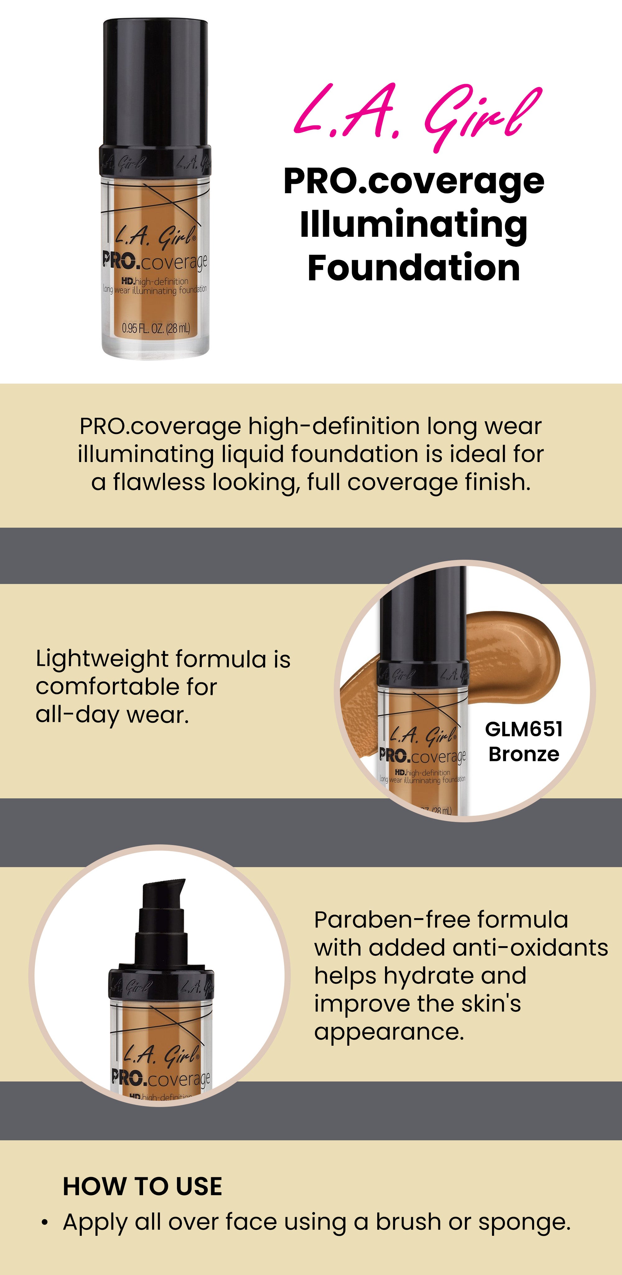 Pro Coverage Illuminating Foundation Brass