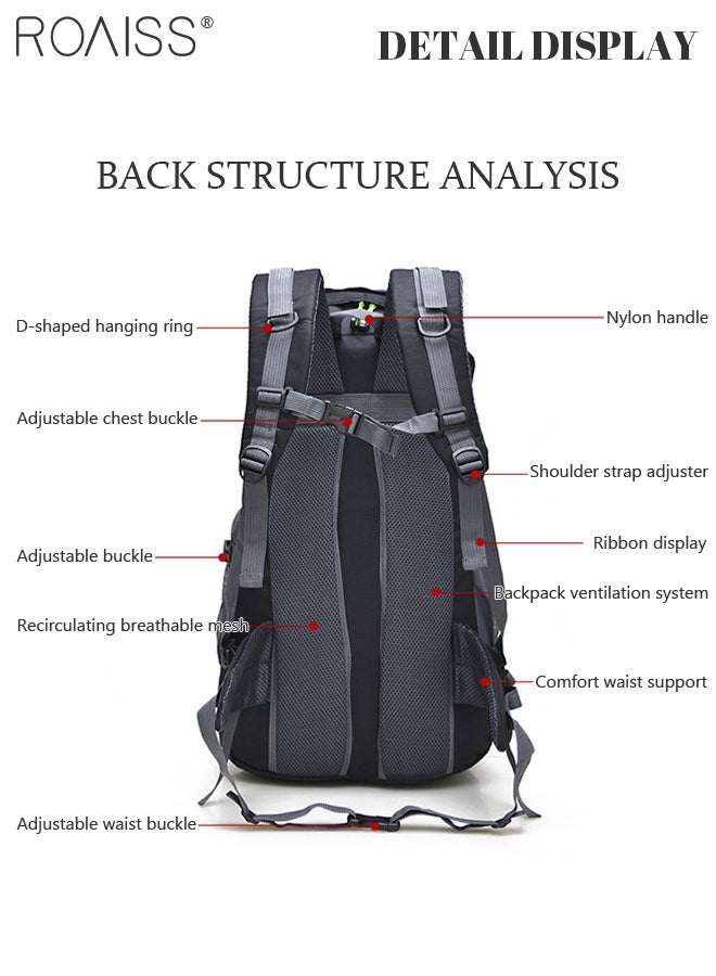 Multifunctional Outdoor Backpack Double Shoulder Bag Men and Women Hiking Sports Travel Mountaineering Bag Large Capacity Leisure Travel Bag