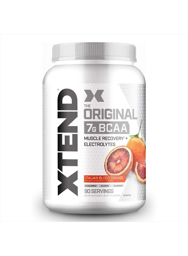 Original BCAA Powder Italian Blood Orange - Sugar Free Post Workout Muscle Recovery Drink with Amino Acids - 7g BCAAs for Men And Women - 90 Servings