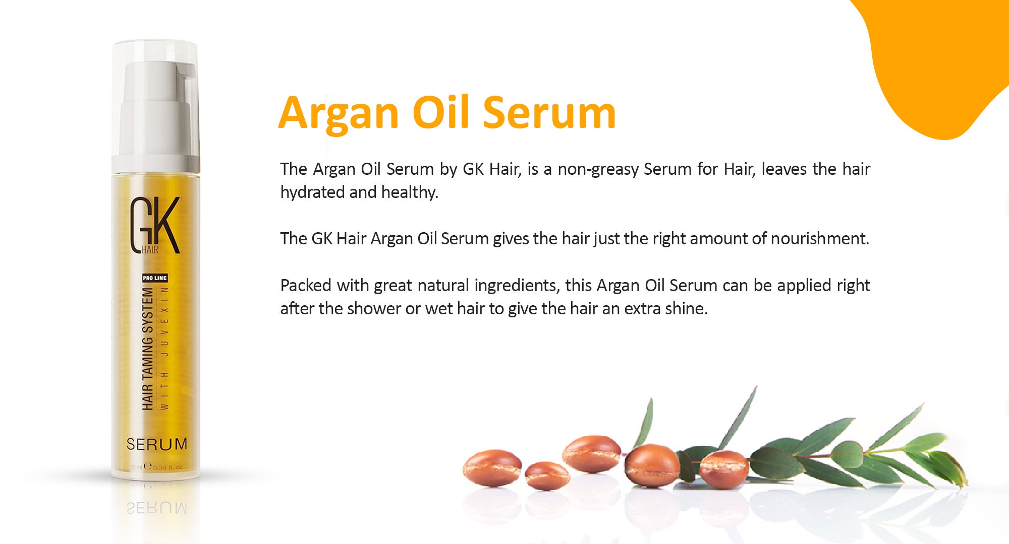 Argan Oil Anti Frizz Hair Mini Serum 10ml Styling Smoothing Strengthening Hydrating Nourishing Heat Protection Shine Frizz Dry Damage Hair Repair