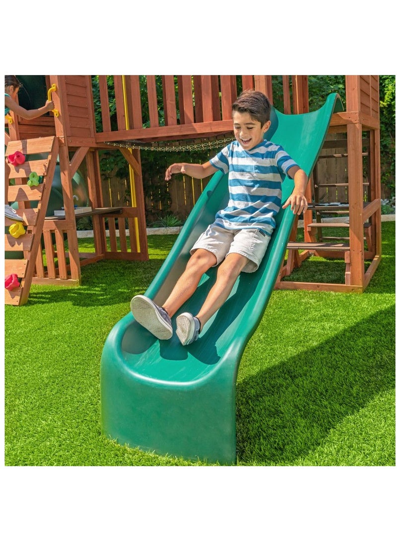 Kidkraft Boulder Bluff 2-in-1 Wooden Swing Set