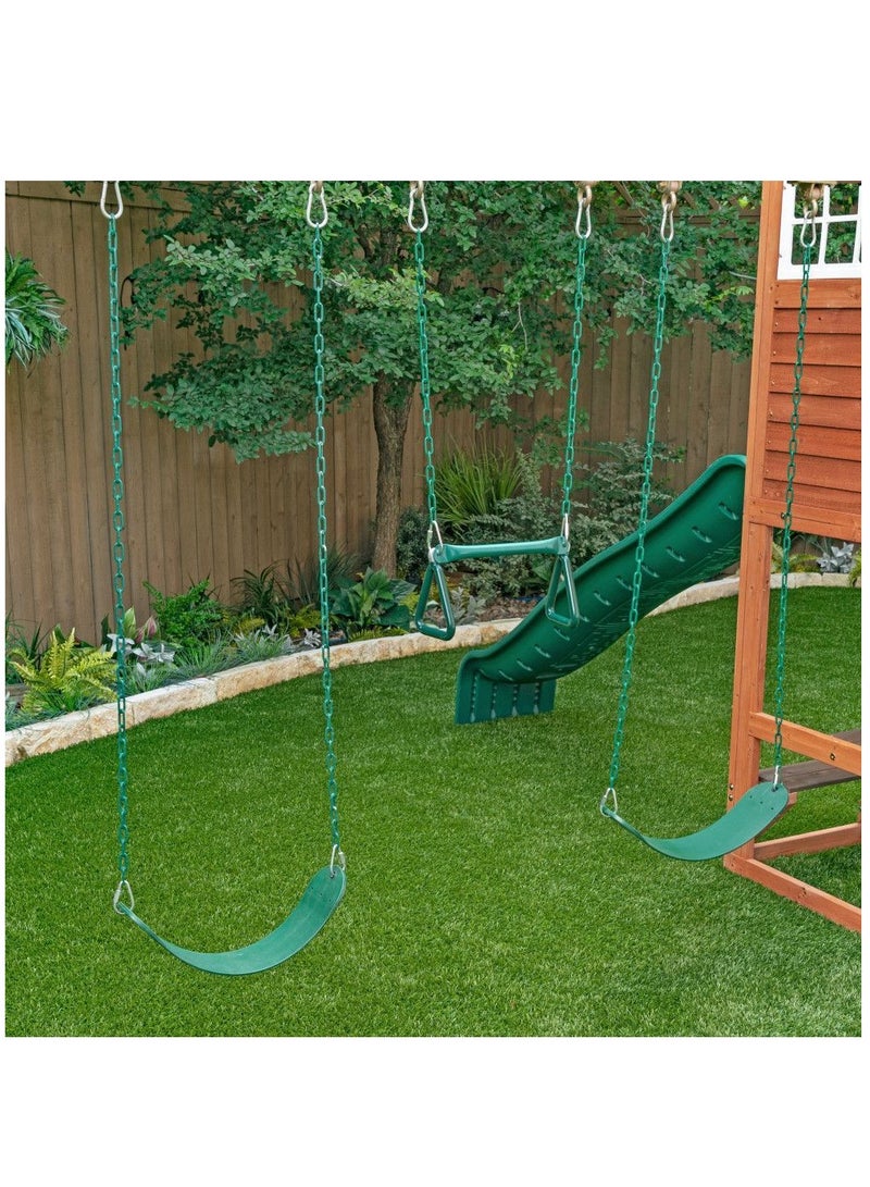 Kidkraft Boulder Bluff 2-in-1 Wooden Swing Set