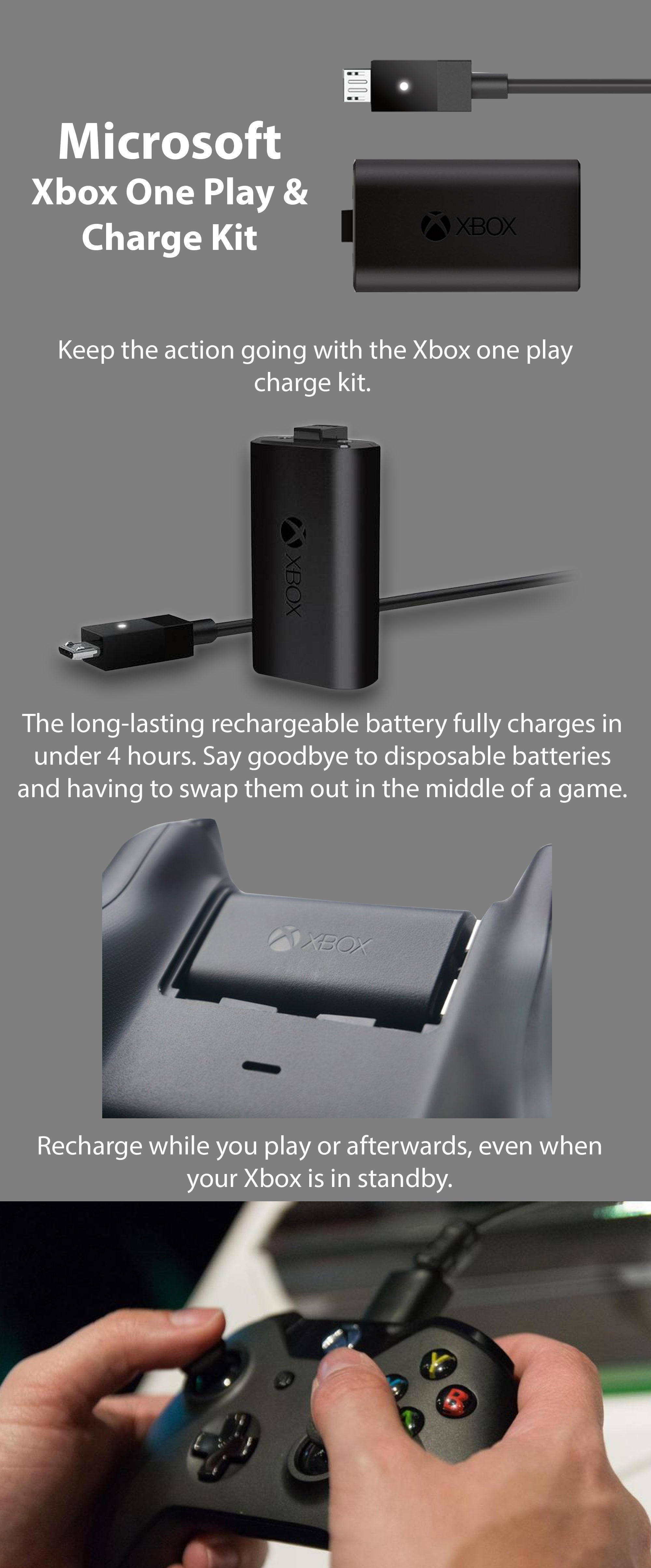 Play And Charge Wired Kit For Xbox One