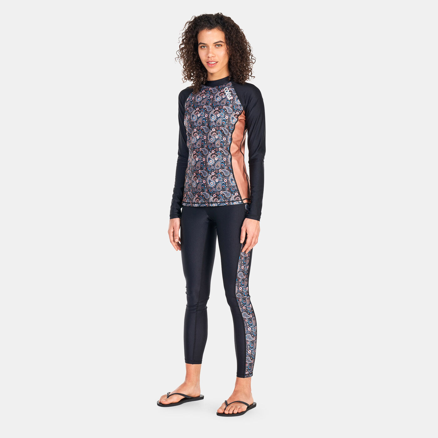 Women's Printed Long Sleeve Rashguard