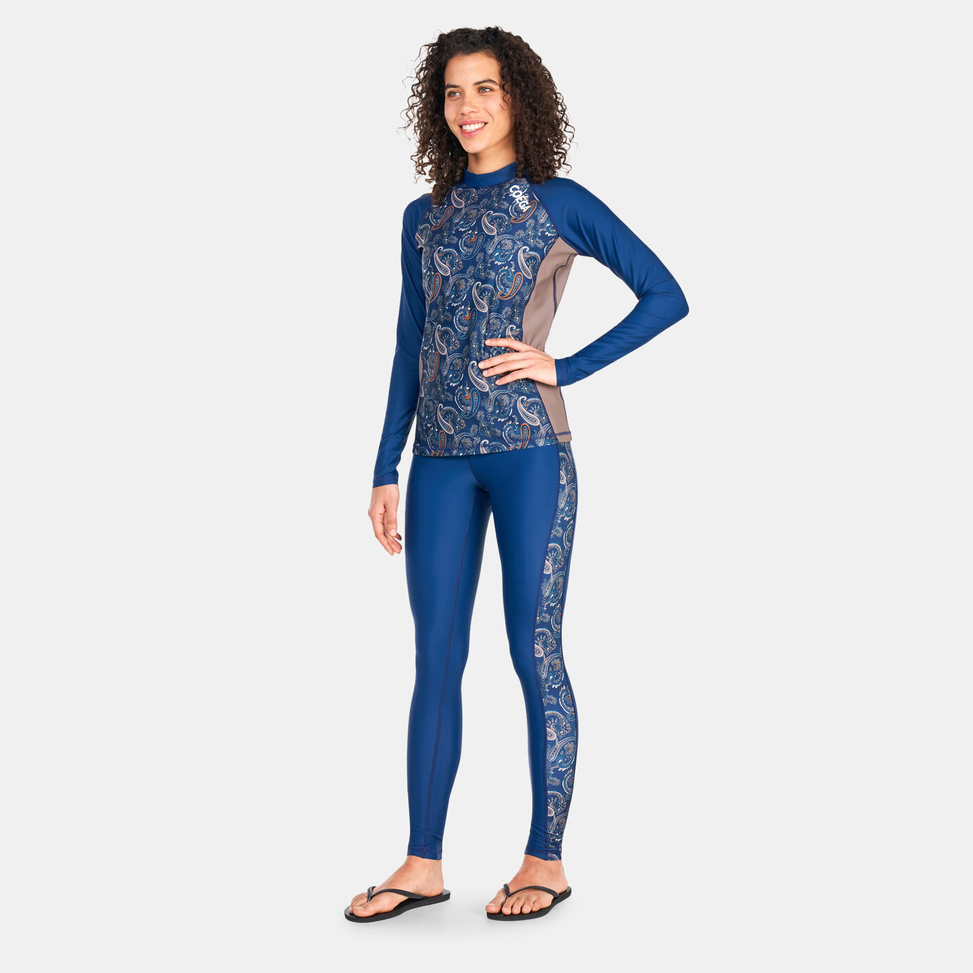 Women's Printed Long Sleeve Rashguard