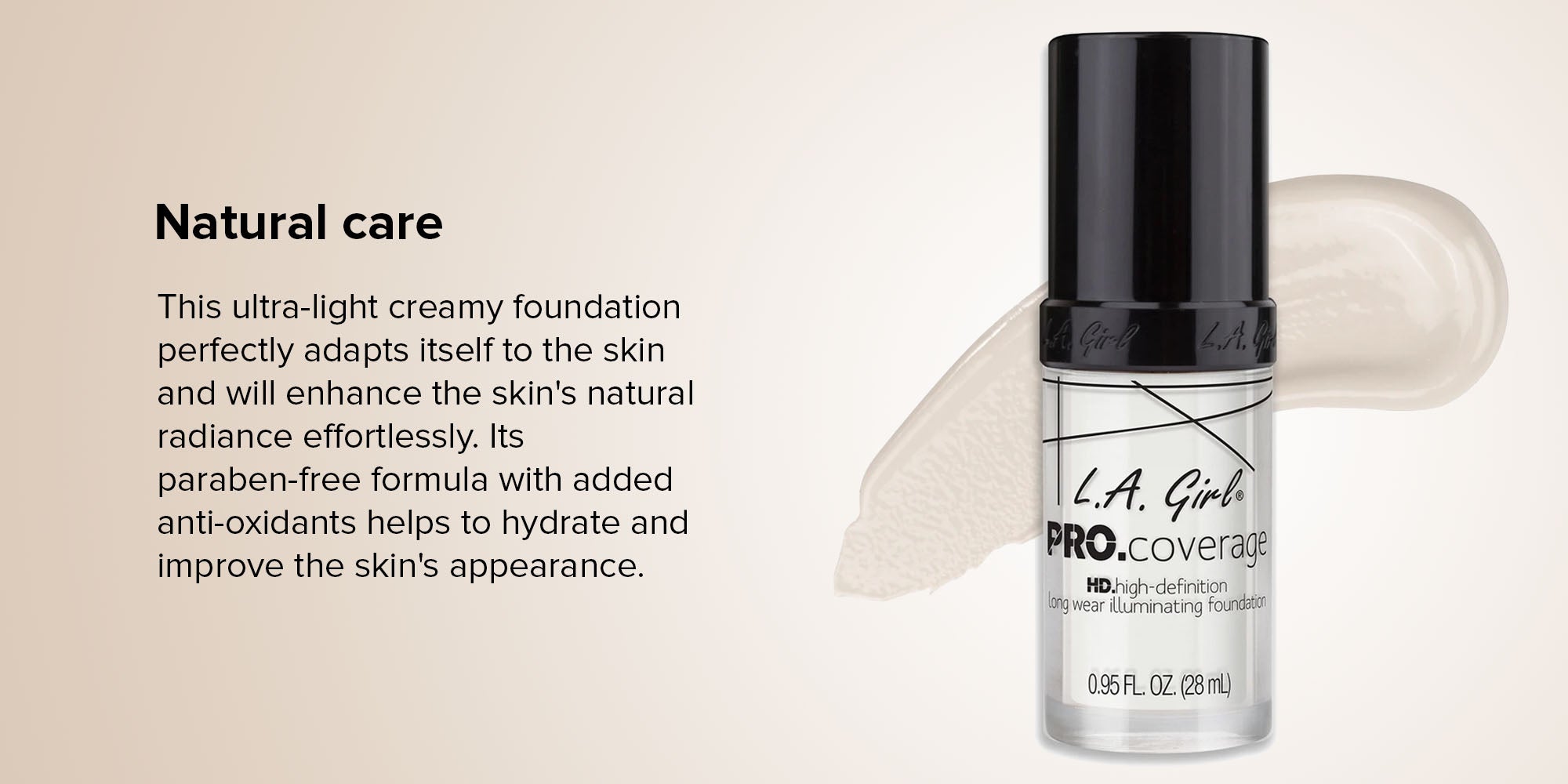 HD Pro Coverage Long Wear Illuminating Foundation White
