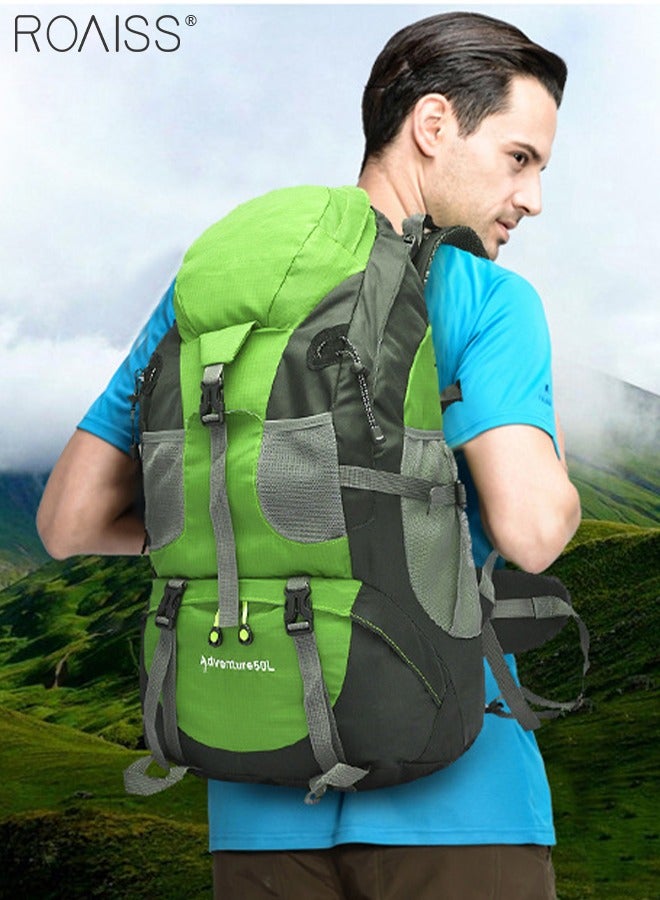 Multifunctional Outdoor Backpack Double Shoulder Bag Men and Women Hiking Sports Travel Mountaineering Bag Large Capacity Leisure Travel Bag