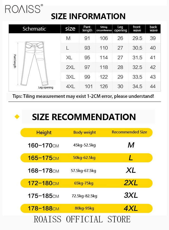 Men's Cargo Pants Casual Pants with Elastic Drawstring Suitable for Various Body Types Simple and Trendy
