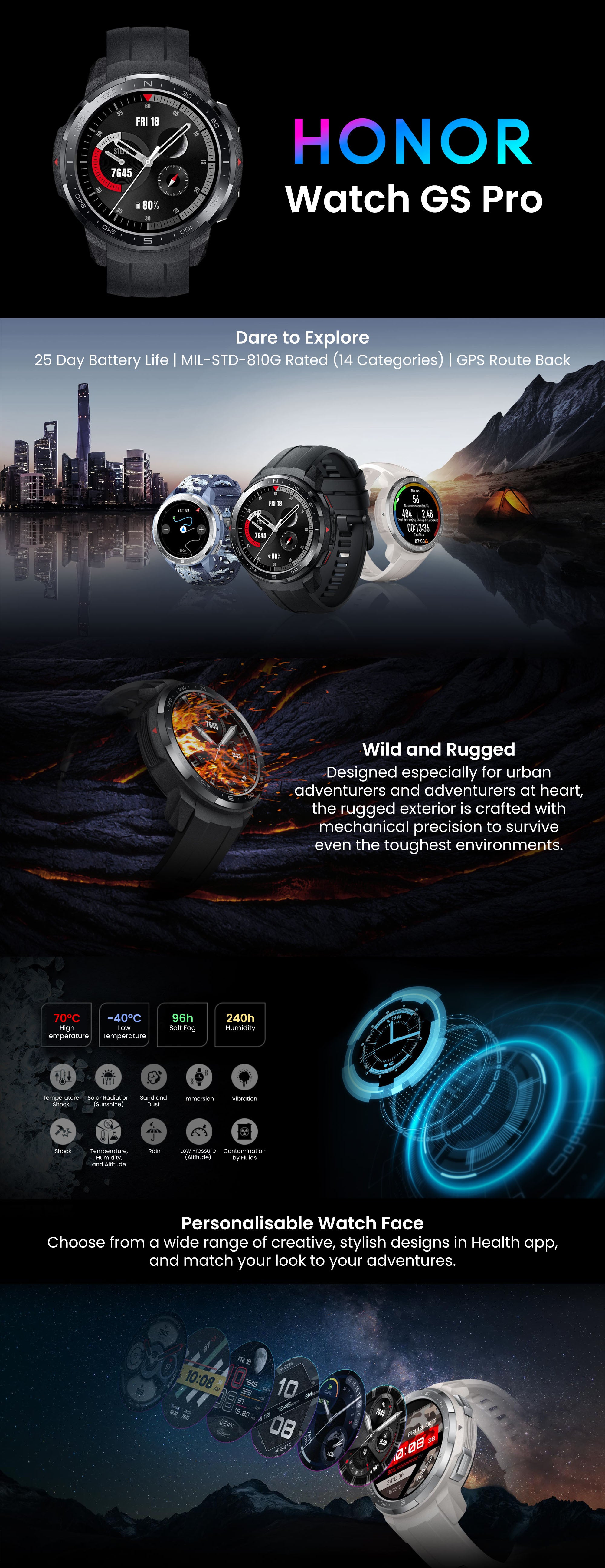 Watch GS Pro Charcoal Black