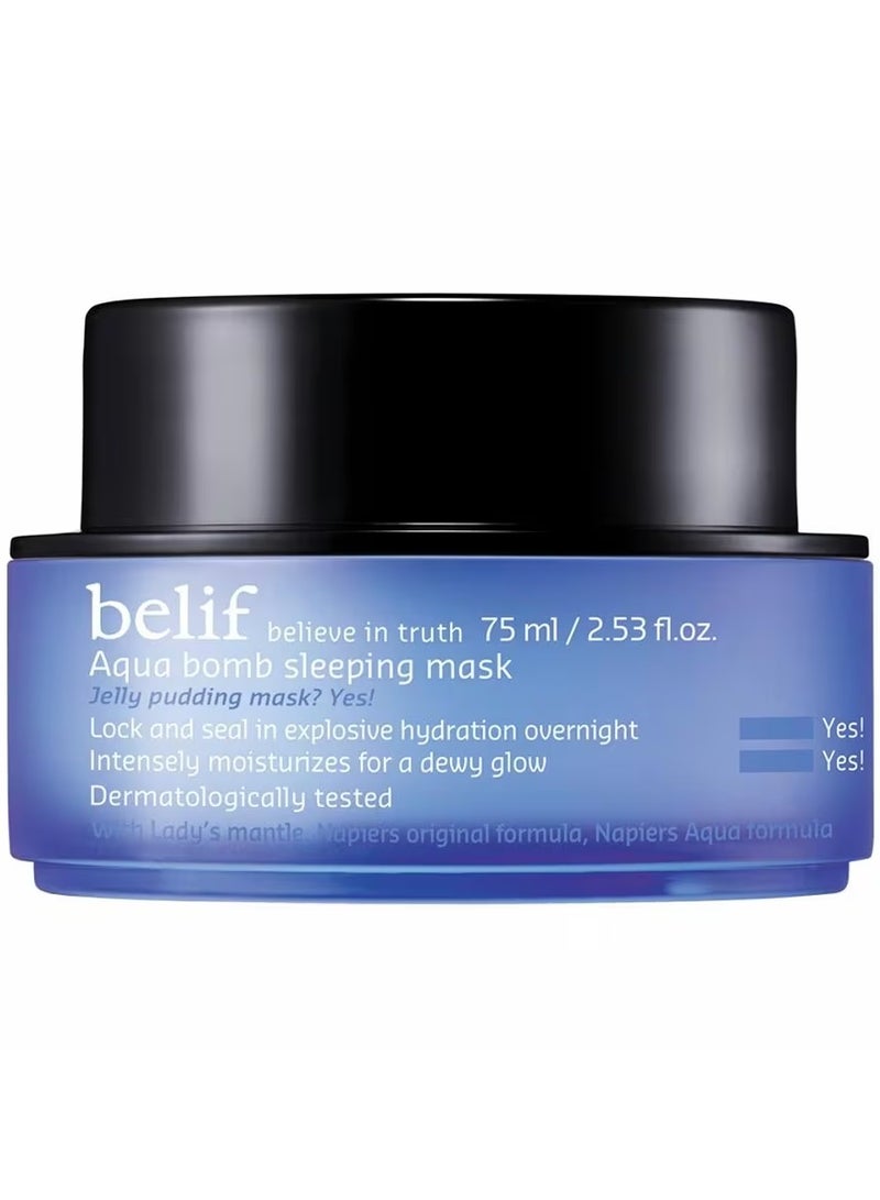 Belif Aqua Bomb Sleeping Mask Hydration Overnight Intensely moisturizes 75ml