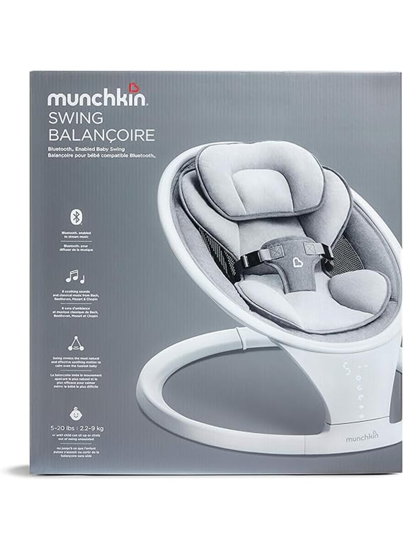Bluetooth Enabled Lightweight Baby Swing