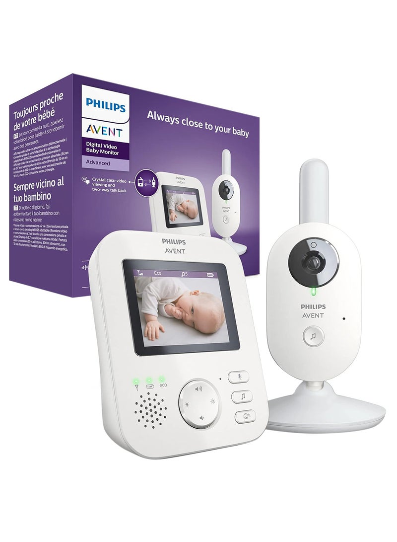 Digital Video Baby Monitor SCD883 - White