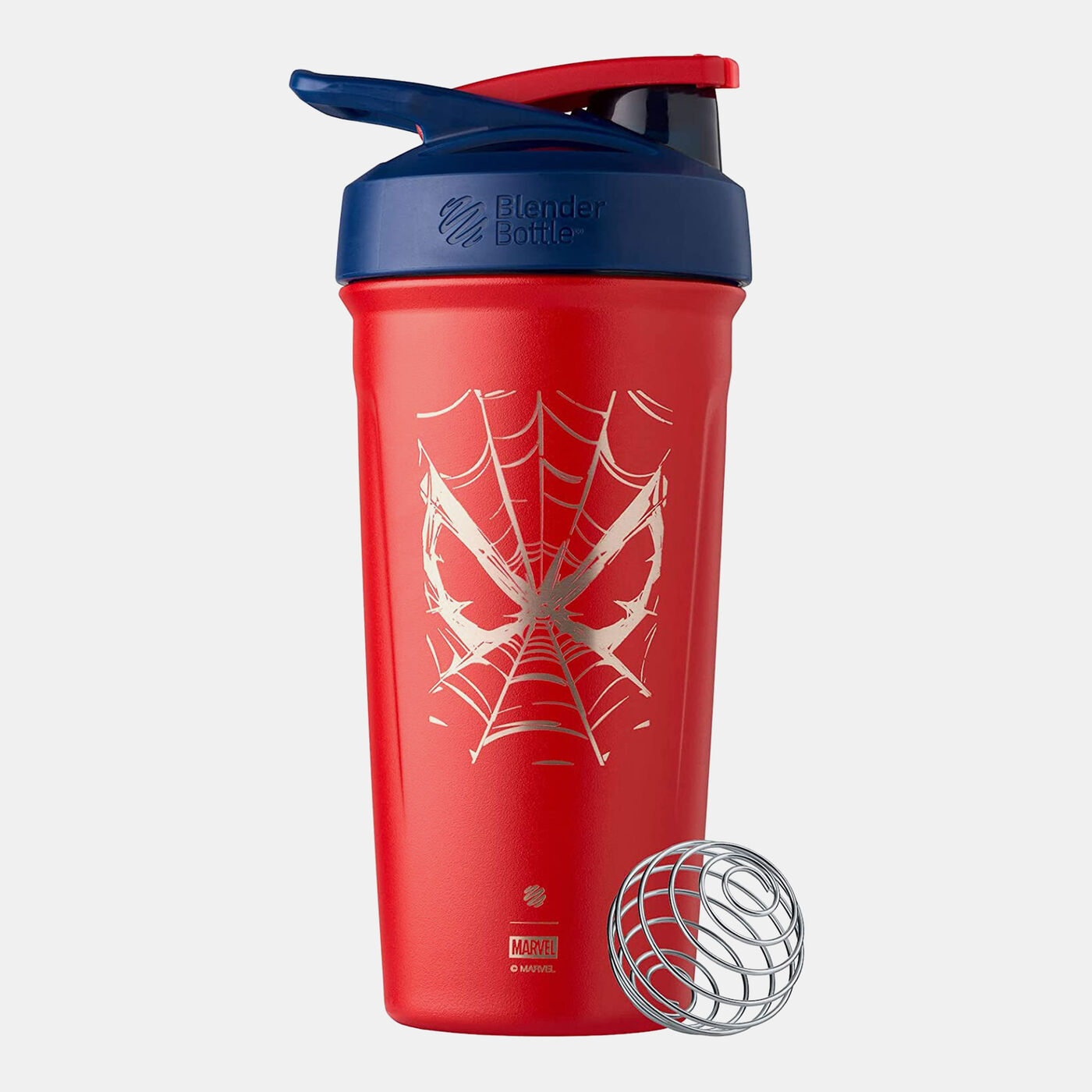 Strada Stainless Steel Spider-Man Web Shaker Bottle (24 Oz)