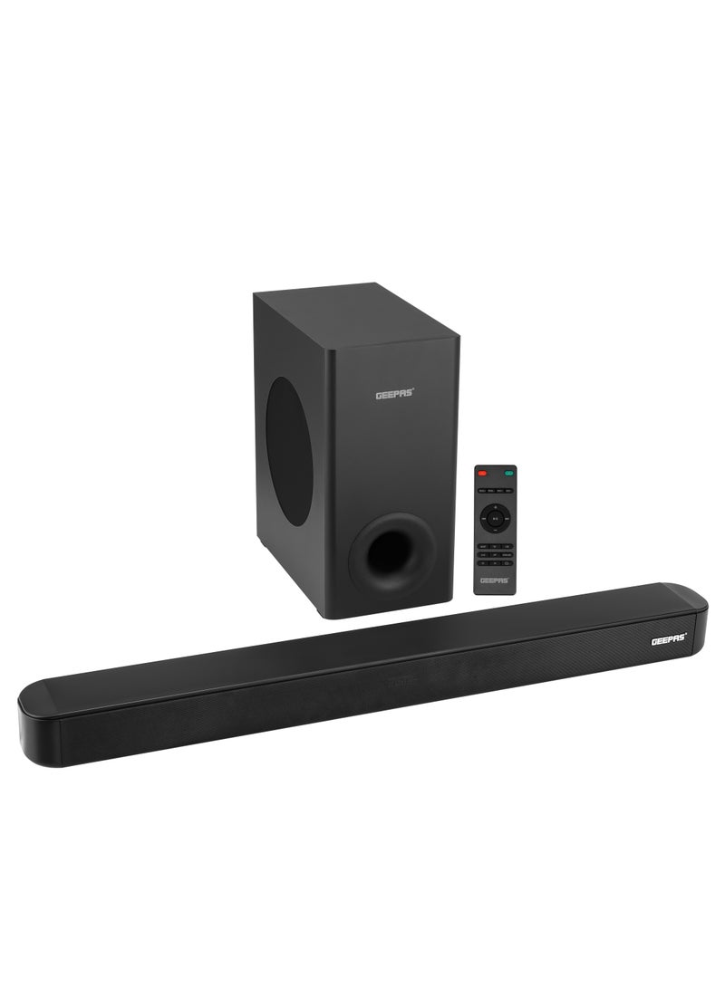 Wireless Sound Bar USB/ AUX/ Bluetooth/ HDMI | Sound Bar System With Wireless Subwoofer, Connect to TV, Mobile, Laptop And More| With Remote Control and LED Display| 2 Years Warranty