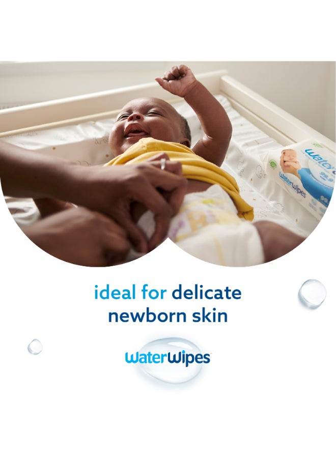 Original Plastic Free Baby Wipes, 240 Wet Wipes, 99.9% Water Based And Unscented For Sensitive Skin Pack of 4