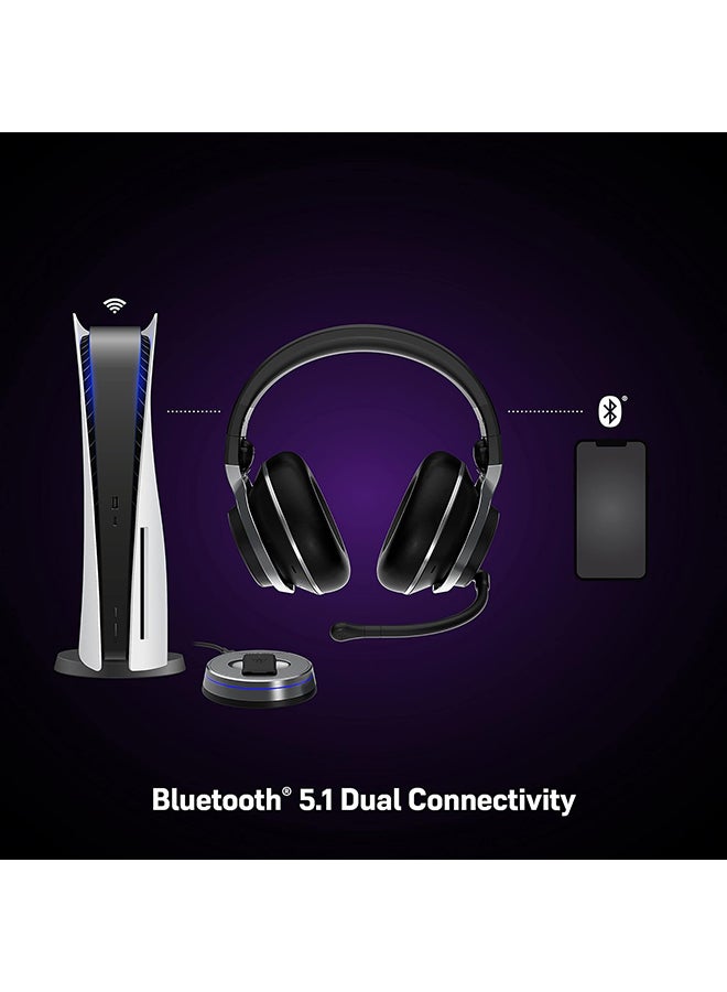 Turtle Beach Stealth Pro PlayStation Edition Wireless Noise-Cancelling Gaming Headset for PS5, PS4, Switch and PC - Black