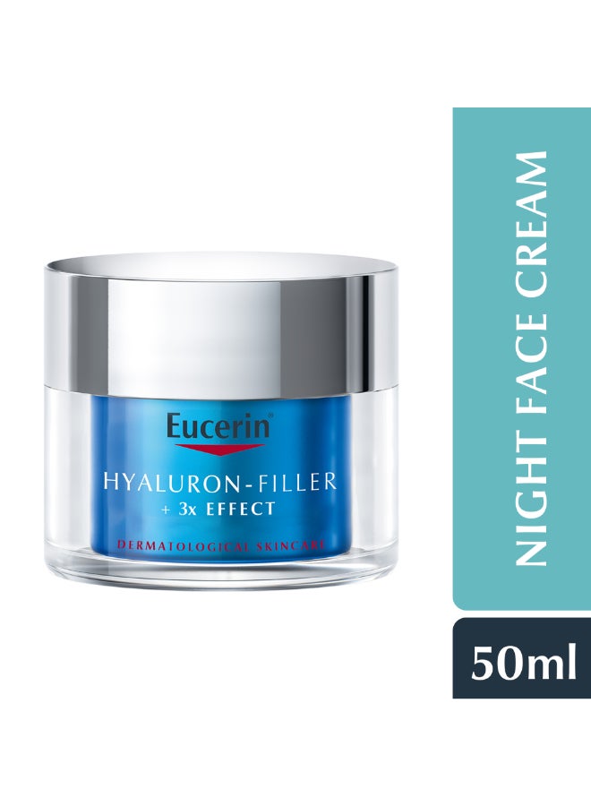 Hyaluron Filler Night Booster With Hyaluronic Acid And Vitamin E, 72-Hour Moisturization Night Face Cream