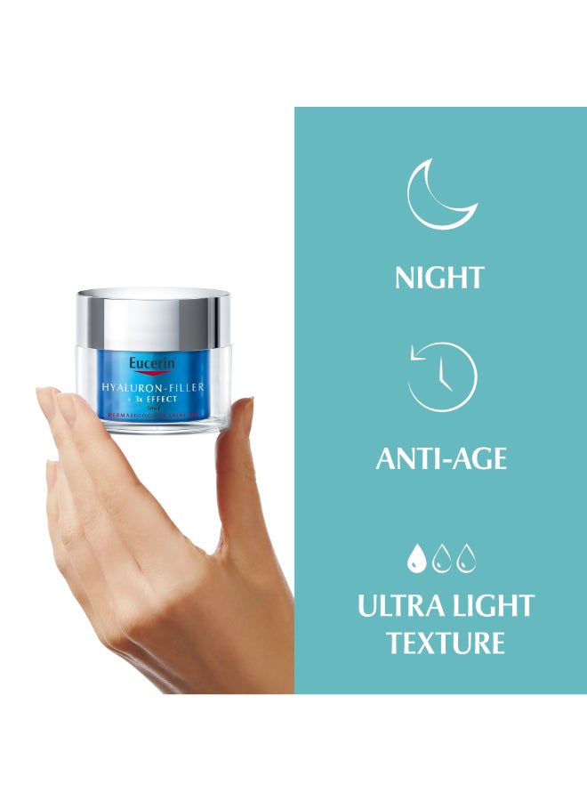 Hyaluron Filler Night Booster With Hyaluronic Acid And Vitamin E, 72-Hour Moisturization Night Face Cream