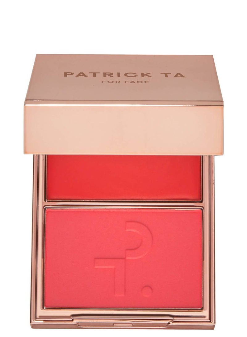 PATRICK TA Major Headlines Double Take Creme & powder Blush- She's Vibrant, 4g