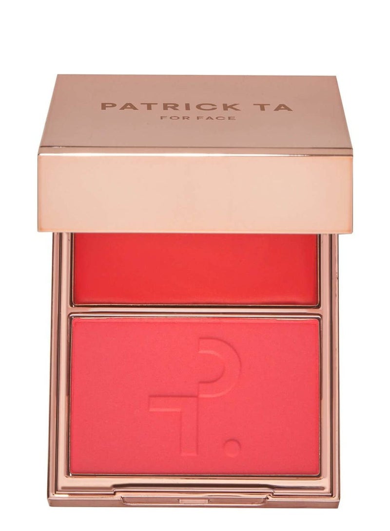 PATRICK TA Major Headlines Double Take Creme & powder Blush- She's Vibrant, 4g