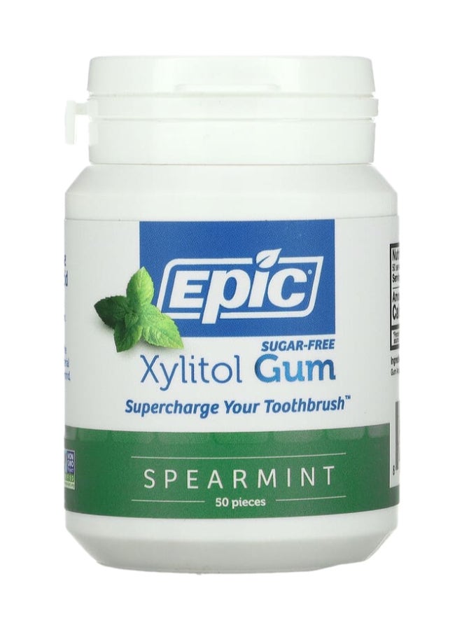 50-Piece Spearmint Flavour Xylitol Gum Set 75grams