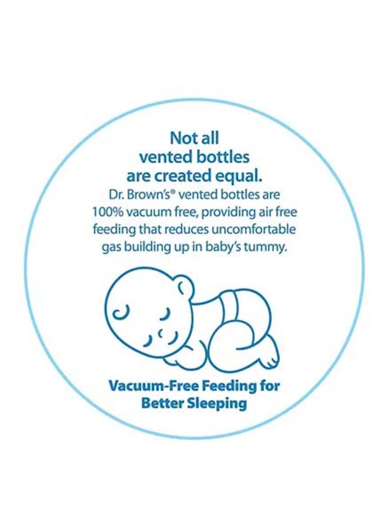 Pack Of 2 Baby Anti-Colic PP Options+ Wide Neck Feeding Bottle, 2 X 150 ML, Level 1 Teat, 0 Months +