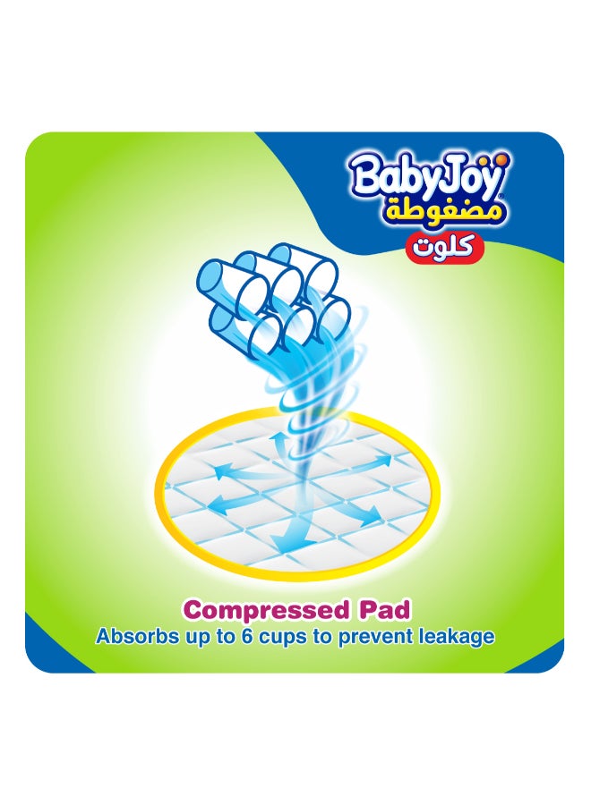 Compressed Culotte Pants Diaper, Size 3, Medium, 6-12 Kg, Jumbo Pack, 48 Diapers