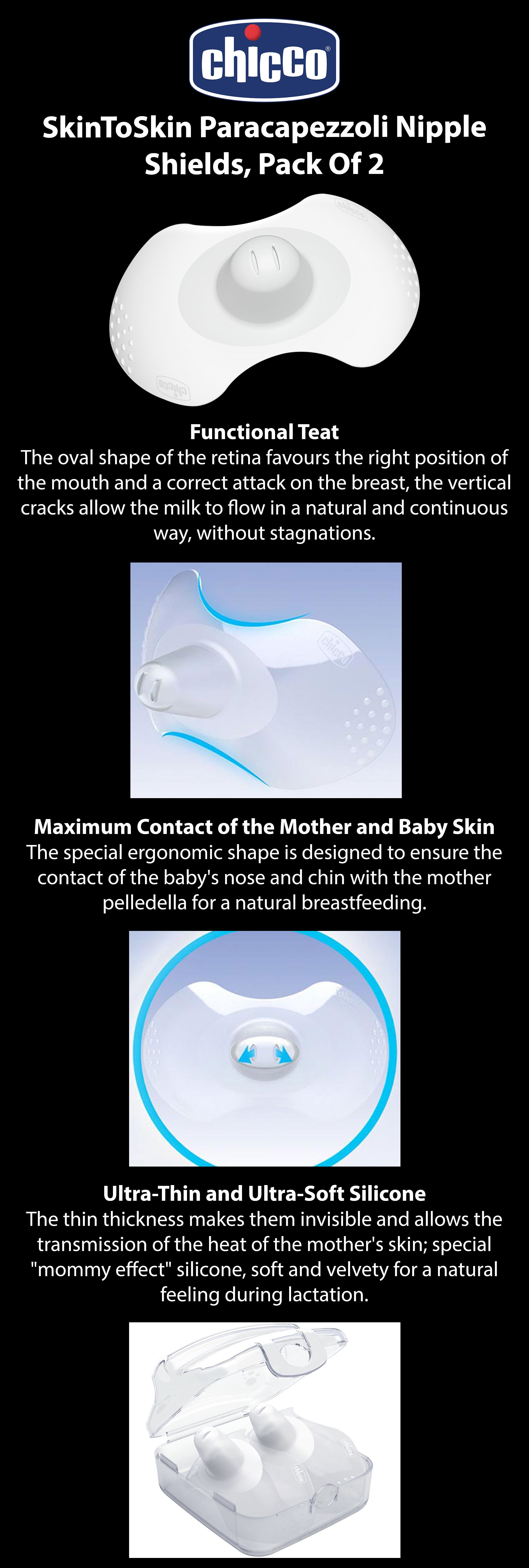 Nipple Shields Silicone Medium & Large 2Pcs