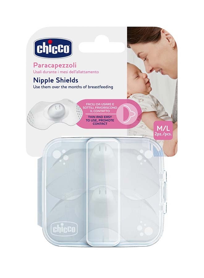 Nipple Shields Silicone Medium & Large 2Pcs