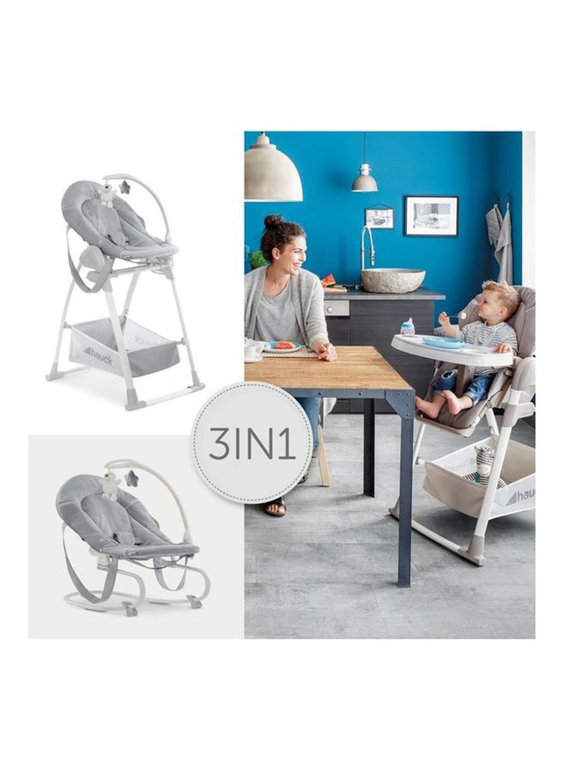 High Chairs Sit N Relax 3In1 - Stretch Grey