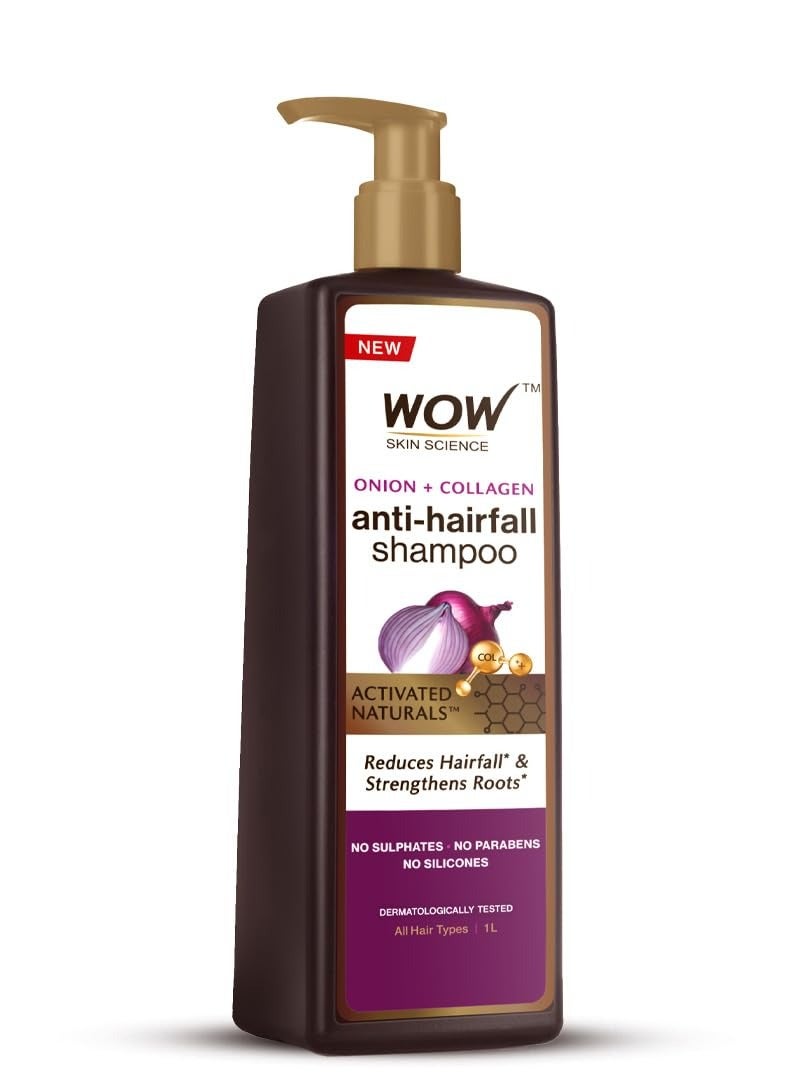 WOW Skin Science Onion Oil Shampoo with Red Onion Seed Oil Extract