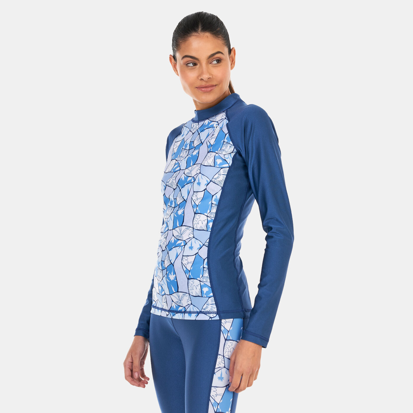 Women's Printed Long Sleeve Rashguard