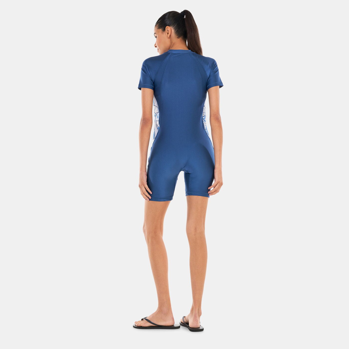 Women's Short Allover Print SlimKini Swimsuit
