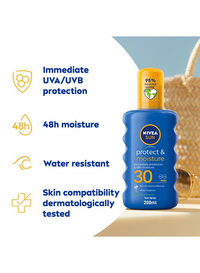 UVA And UVB Protection Moisture Sun Spray SPF 30 200ml