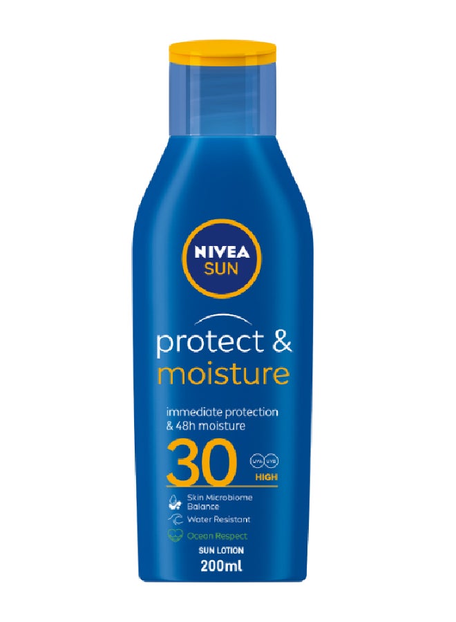 SUN Protect & Moisture Sun Lotion, UVA & UVB Protection, SPF 30 200ml